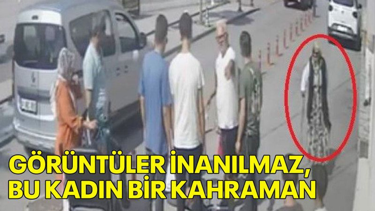 Görüntüler inanılmaz, bu kadın bir kahraman
